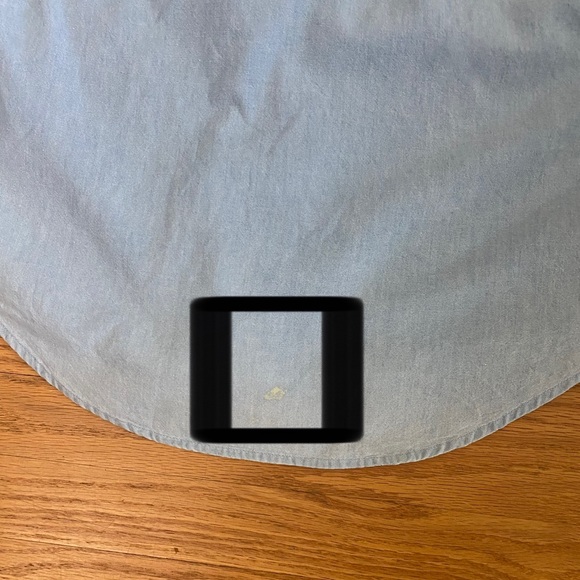 Winnie The Pooh Disney Shirt Women’s  S/M P/M Blue Demin Button Down Flaw Shown - Picture 8 of 10